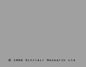 ZX Spectrum Main Screen
