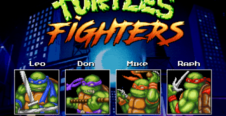 Teenage Mutant Turtles Fighters Menu Heroes